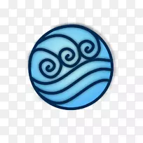 水处理消防符号水软化.海洋水彩