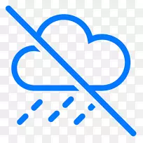 电脑图标雨水符号风暴-不