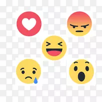 Facebook喜欢按钮表情笑脸-情感