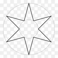 五点星符号在艺术和文化方面的星形多边形