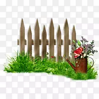 围栏花园剪贴画-花园围栏