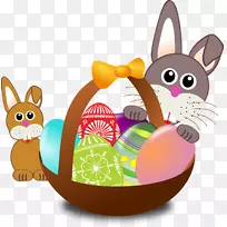 复活节兔子篮子复活节彩蛋孩子-复活节小鸡