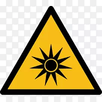 光学辐射激光安全警告标志光辐射