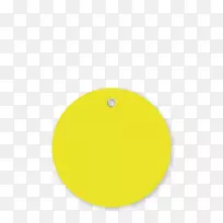 圆形椭圆形材料-黄色标签
