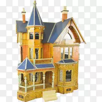 玩具店屋顶玩具建筑-宝库
