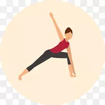 瑜伽和普拉提垫伸展体式运动-瑜伽姿势