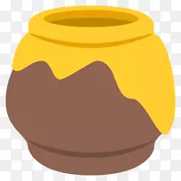 表情蜂蜜短信拇指信号-蜂蜜壶