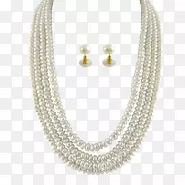 珍珠珠宝项链宝石白珍珠