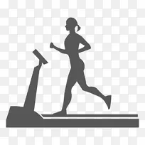 运动健身跑步机健身中心私人教练-女性健身