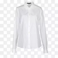衬衫袖领扣.白色短袖