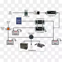 蓄电池充电器接线图电线电缆电子电路布线