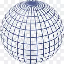 球面网站线框二维空间几何三维空间线框