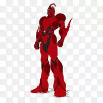 超级英雄生物助推盔甲盖弗歌迷深红色