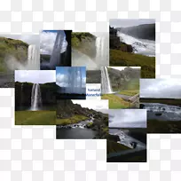 瀑布水特色水资源水道-瀑布视频