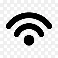 Wi-fi电脑图标标志.心形标签
