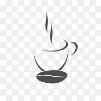 咖啡杯咖啡厅咖啡豆购物标志设计免费下载