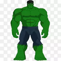 Hulk youtube绘图剪辑艺术-卡通美插图