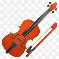 电子小提琴表情符号乐器指板.小提琴