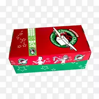 儿童圣诞标签-圣诞盒