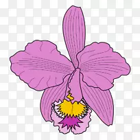 夏枯草剪贴画.兰花