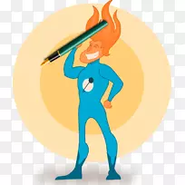 火焰超级英雄铁人剪贴画-超级销售