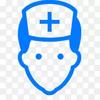 电脑图标护理符号剪贴画-男护士