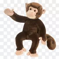 毛绒玩具和可爱玩具猴子熊黑猩猩-小猴子