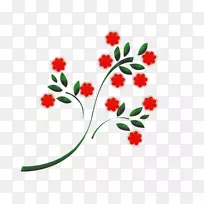刷花-花叶