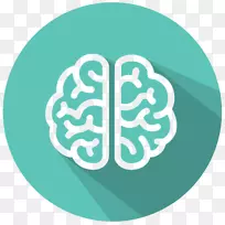 大脑半球脑功能偏侧化-人脑计算机图标-衰老