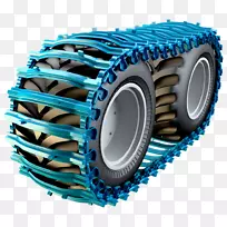 卡特彼勒牵引轮胎机YouTube-轮胎轨道