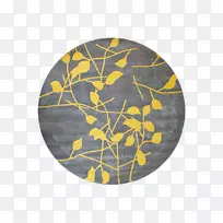 黄地毯灰金丝雀-现代黄色