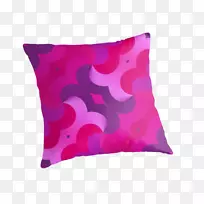 抛枕头垫洋红紫丁香紫罗兰粉红色图案