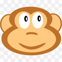 金融脸谱商业表情-猴子剪贴画