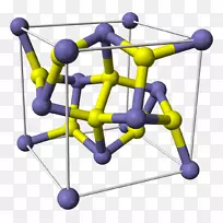 硫铁矿晶体结构二硫原子