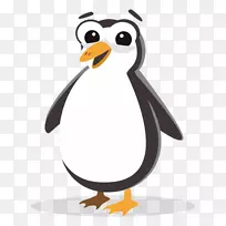 南极企鹅画-企鹅