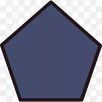 钴蓝紫色三角形多角形