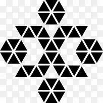 三角形装饰形状六角形多边形形状