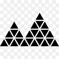 三角形形状封装的PostScript多边形形状