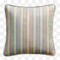 投掷枕头垫纺织品亚麻条纹材料