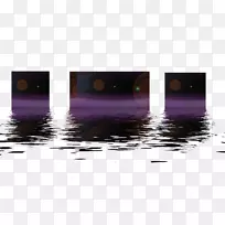 紫色桌面壁纸水计算机-天门