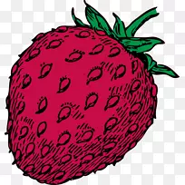 草莓汁草莓派剪贴画-现实草莓
