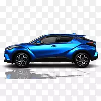 小型车运动型多功能车丰田c-hr概念技术蓝色