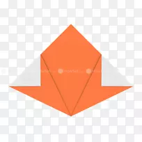 折纸三角-半折