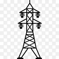 太阳能输电塔，架空电力线，输变电，电塔