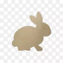 复活节兔子家养兔子形状-弹簧和复活节传单模板