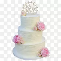 婚礼蛋糕，糖霜和糖霜，奶油-不错的奶油蛋糕