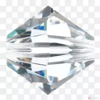 珠形施华洛世奇水晶双晶玻璃扣件