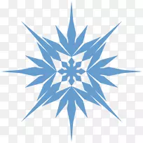 安娜艾尔莎雪花画-卡通雪花