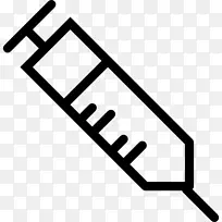 疫苗注射计算机图标药物注射器针头