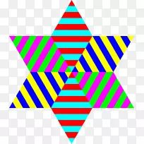 彩虹剪贴画.浮动三角形